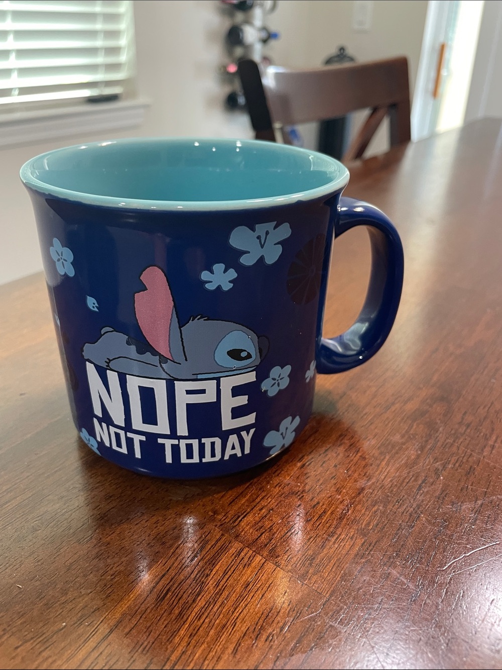 Disney Blue Ceramic "Nope Not Today" Stitch Coffee Mug - Picture 2 of 7